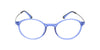 Maxima Unisex Matte Blue Round Beta Titanium Glasses