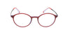 Maxima Unisex Matte Red & Blue Round Beta Titanium Glasses