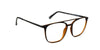 Maxima Unisex Matte Brown Square Beta Titanium Glasses 