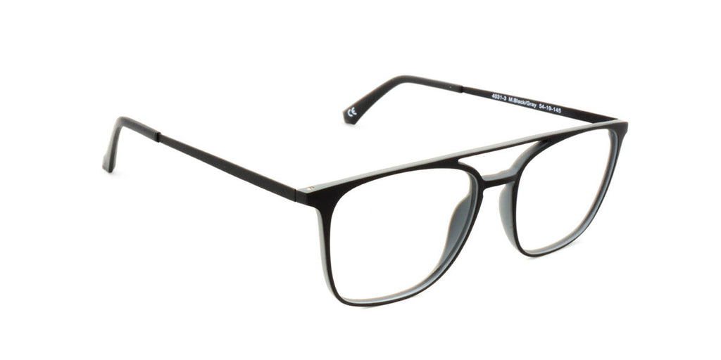 Maxima Unisex Matte Black Square Beta Titanium Glasses 