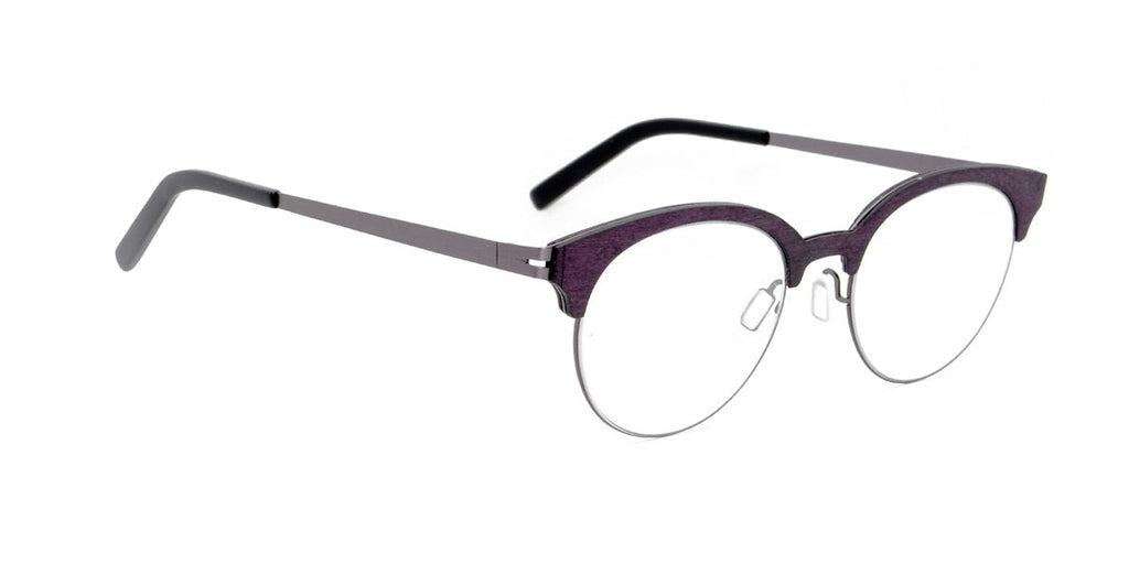 MX4700-3 | Unisex | Matte Purple | Wood Glasses