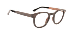 MX4703-1 | Unisex | Matte Black | Wood Glasses 