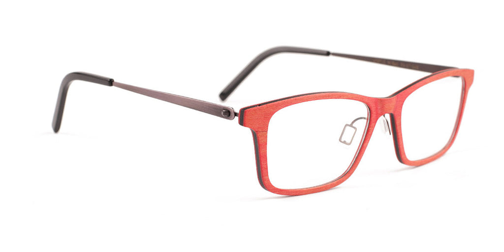 MX4707-2 | Unisex | Matte Red | Wood Glasses