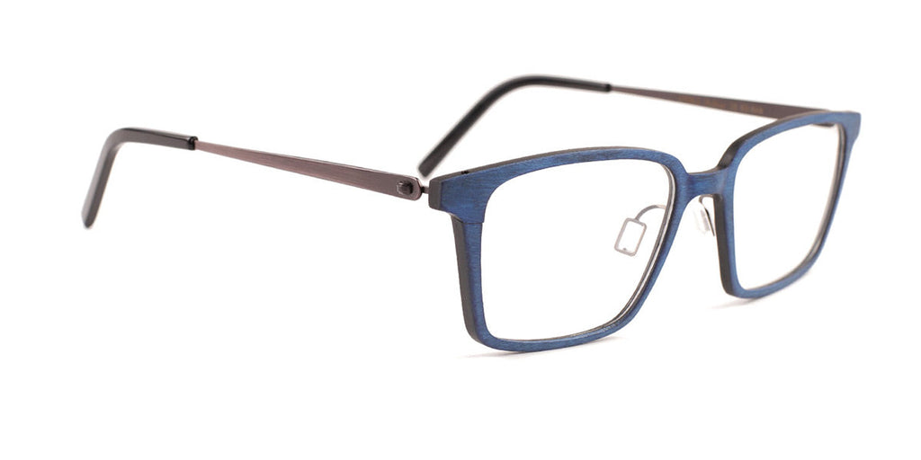 MX4708-3 | Unisex | Matte Blue | Wood Glasses