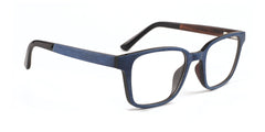 MX4710-2 | Men | Matte Blue | Wood Glasses