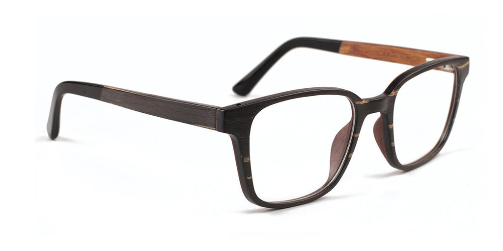 MX4710-3 | Men | Matte Black | Wood Glasses 