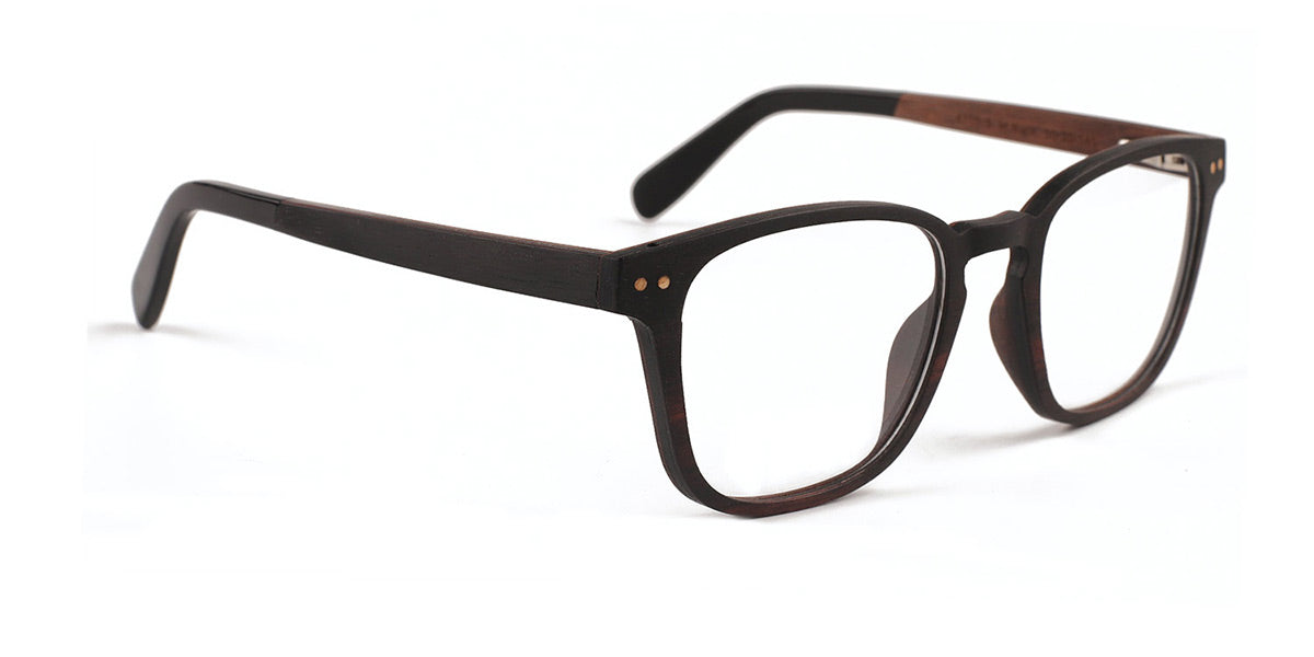 MX4711-3 | Men | Matte Black | Wood Glasses 