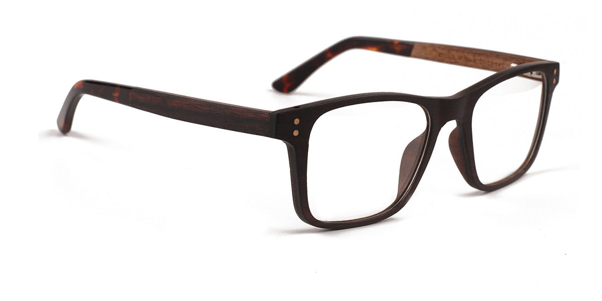 MX4712-1 | Men | Matte Black | Wood Glasses 