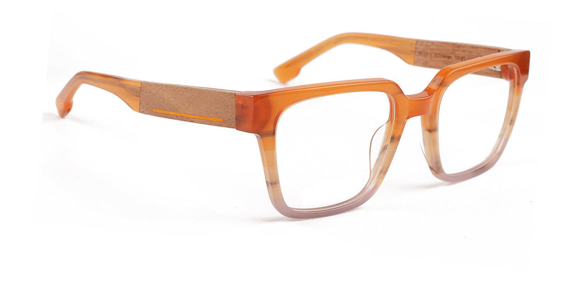 Unisex | Shiny Orange | Acetate Glasses - MX4715-1 