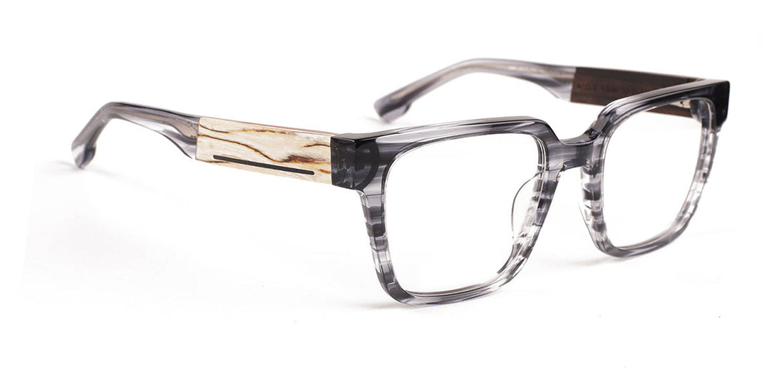 Unisex | Shiny Gray | Acetate Glasses - MX4715-3 