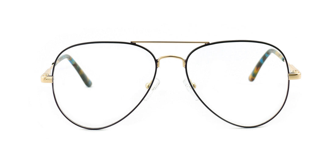 Women | Matte Black | Metal Glasses - MX9000-2