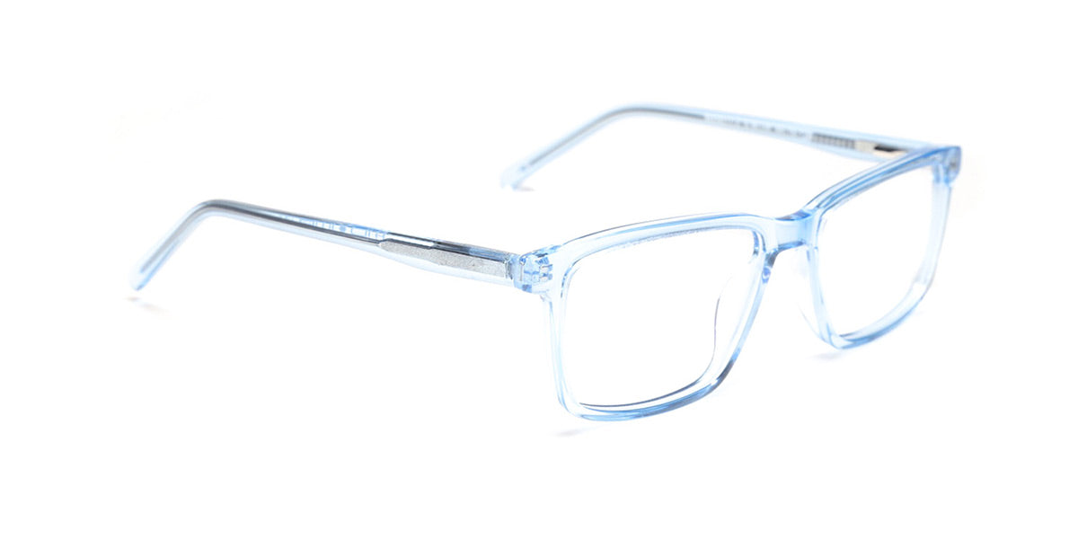 Kids | Shiny Blue | Acetate Glasses - MX9011-2