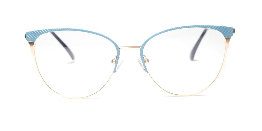 Women | Shiny Blue | Metal Glasses - MX9015-1