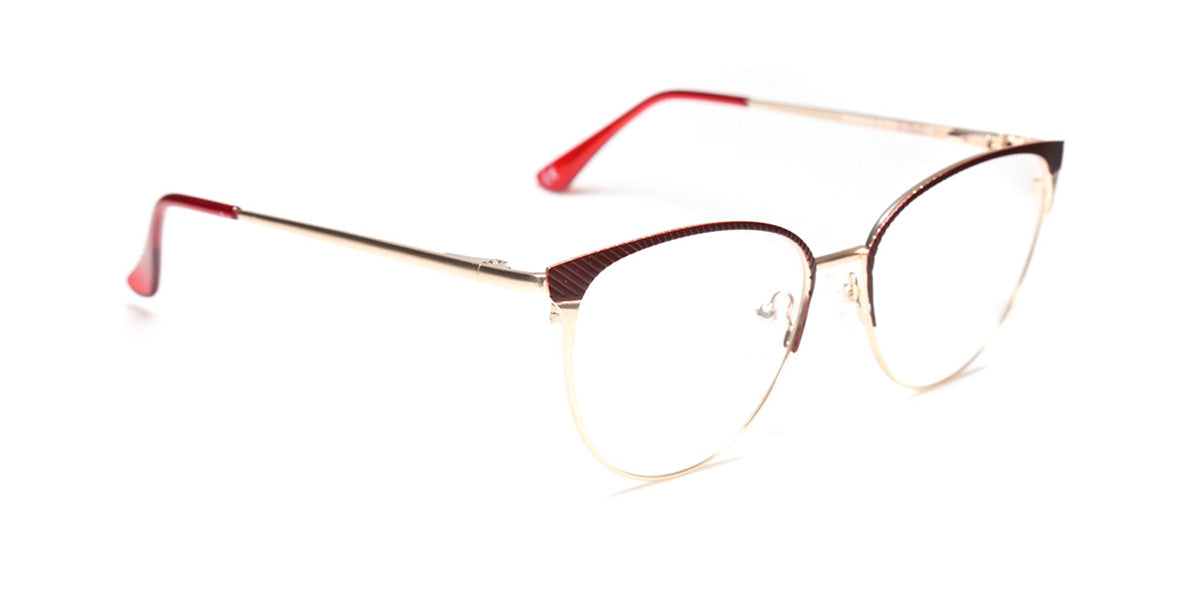 Women | Shiny Red | Metal Glasses - MX9015-2