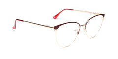 Women | Shiny Red | Metal Glasses - MX9015-2 