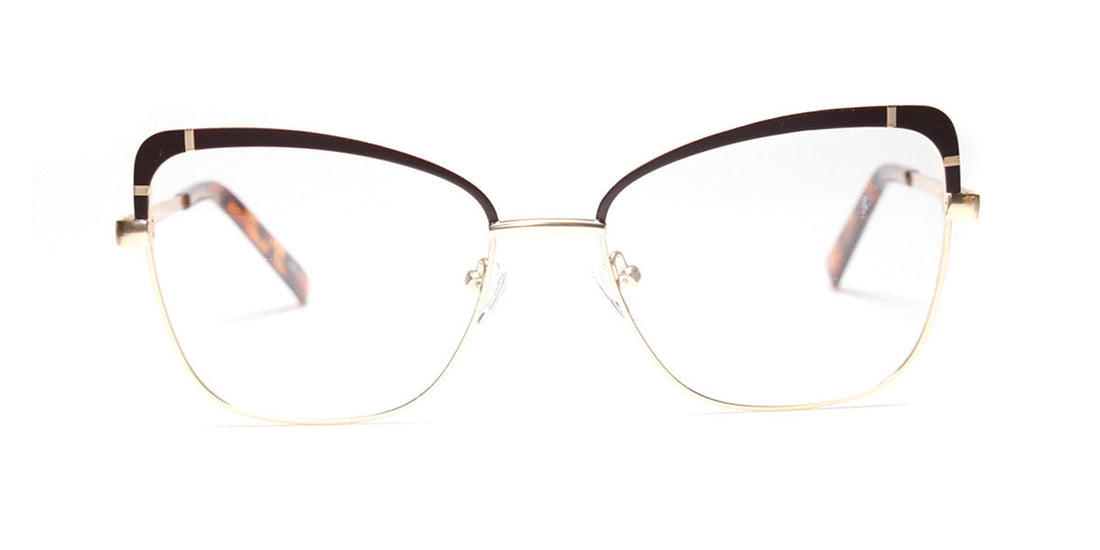 Women | Shiny Brown | Metal Glasses - MX9017-1