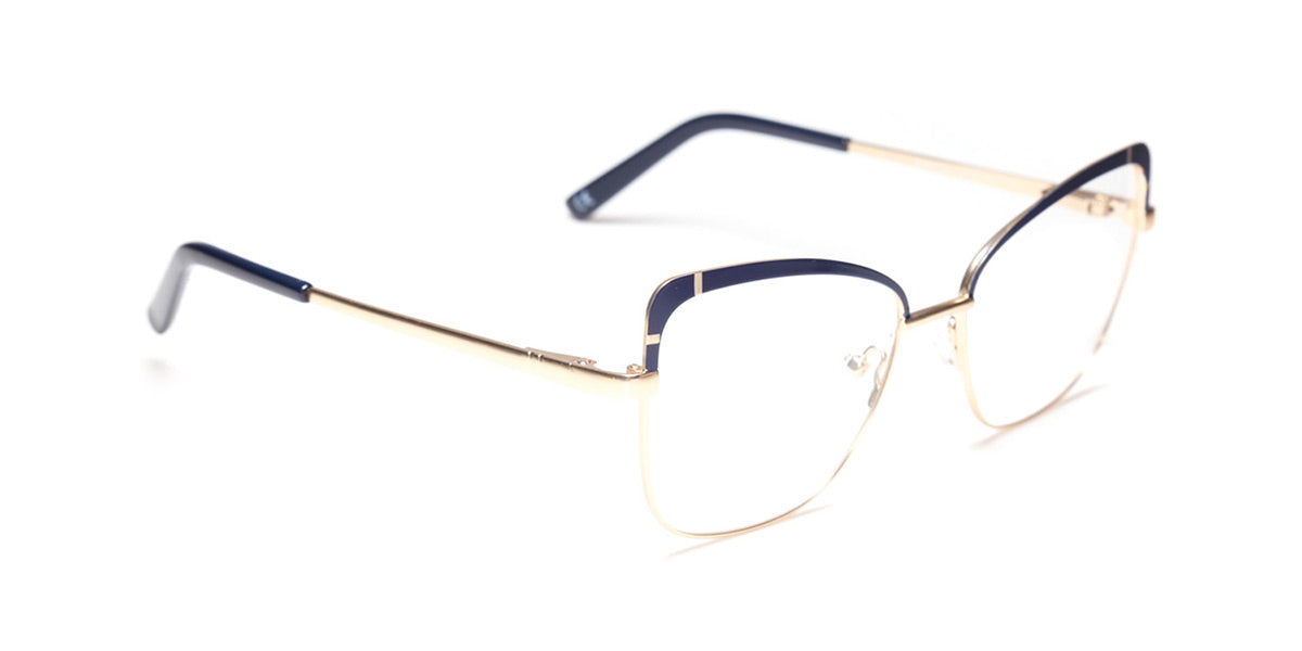 Women | Shiny Blue | Metal Glasses - MX9017-2