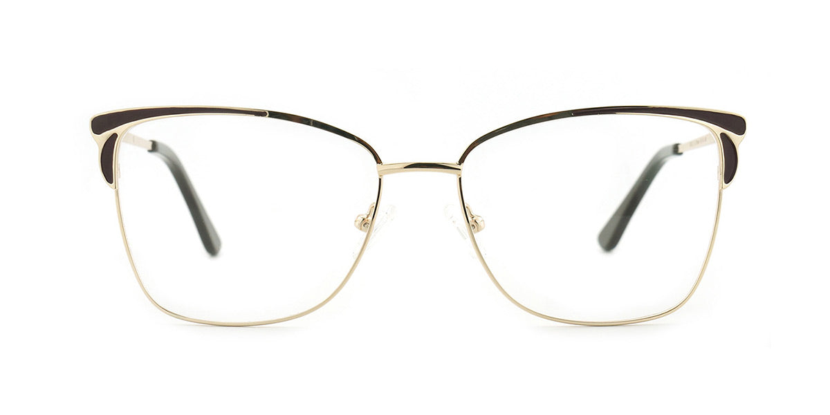 Women | Shiny Brown | Metal Glasses - MX9022-2