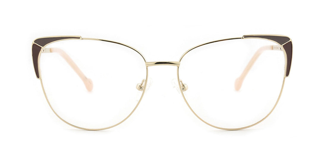 Women | Shiny Brown | Metal Glasses - MX9024-1