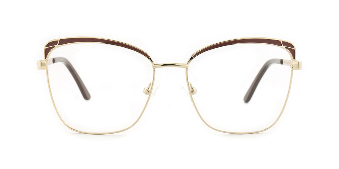 Women | Shiny Burgundy | Metal Glasses - MX9025-2