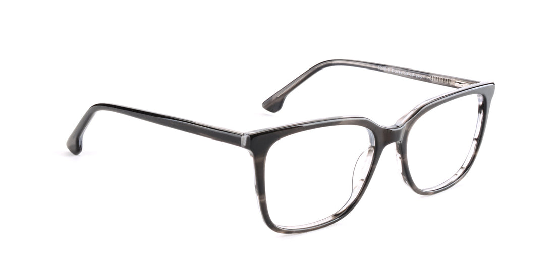 Women | Shiny Gray | Acetate Glasses - MX9048-1