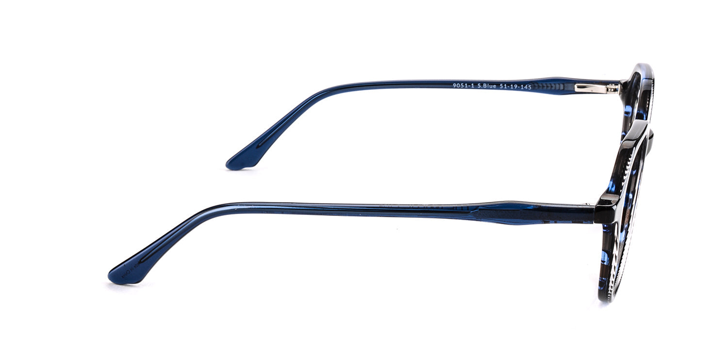 Women | Shiny Blue | Acetate Glasses - MX9051-1