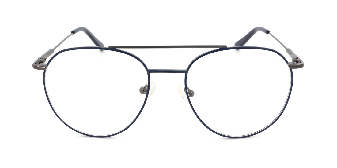 Men | Matte Blue | Metal Glasses - MX9052-2