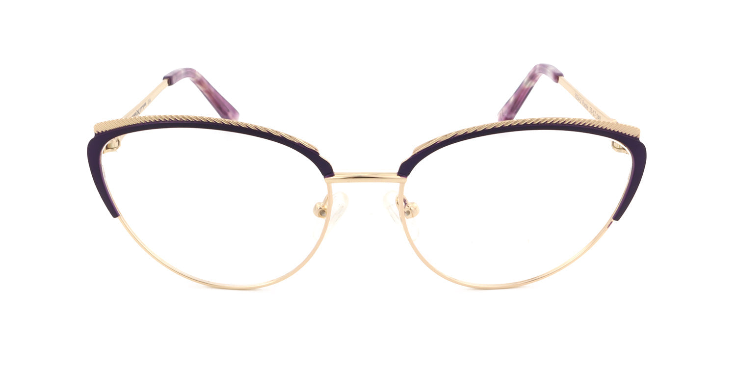 Women | Matte Purple | Metal Glasses - MX9054-2