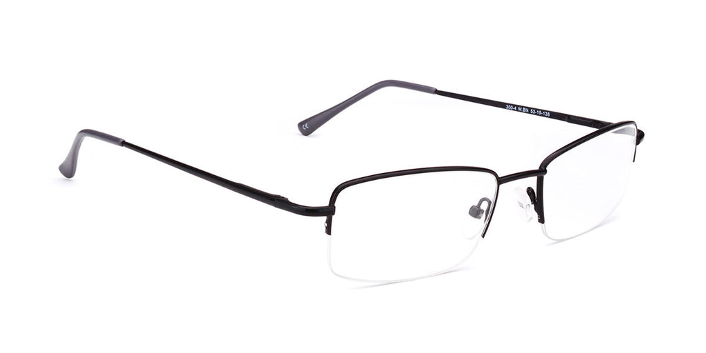 Men | Matte Black | Metal Glasses - RA300-4 