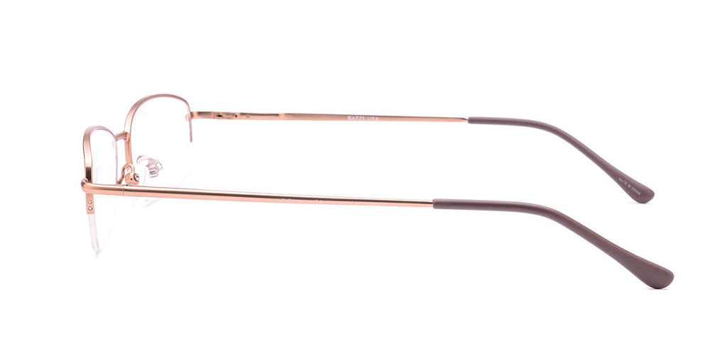 RA303-1 | Unisex | Matte Brown | Metal Glasses