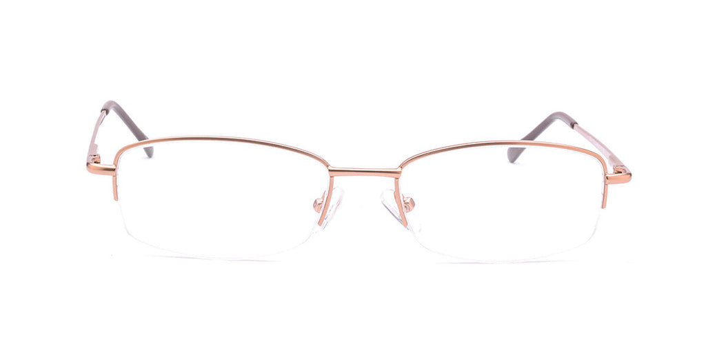 RA303-1 | Unisex | Matte Brown | Metal Glasses