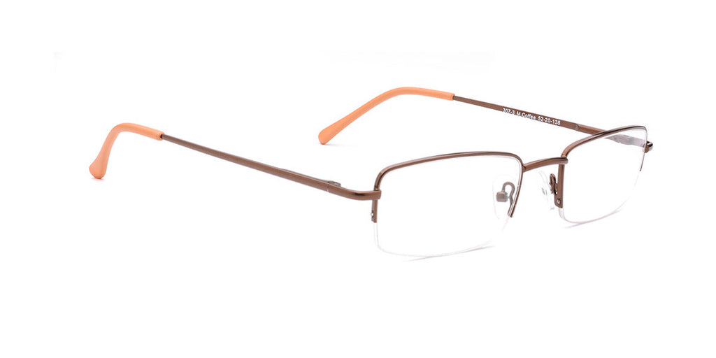 Unisex | Matte Brown | Metal Glasses - RA307-3 