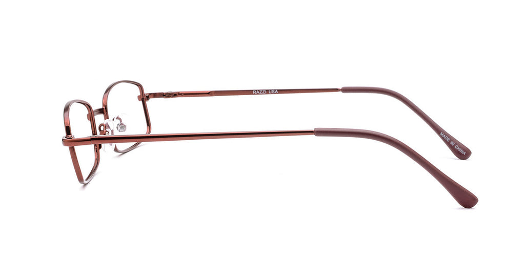 Unisex | Matte Burgundy | Metal Glasses - 