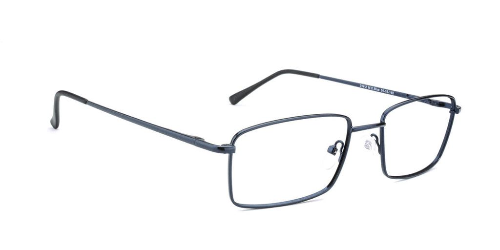 Men | Matte Blue | Metal Glasses - RA314-2 