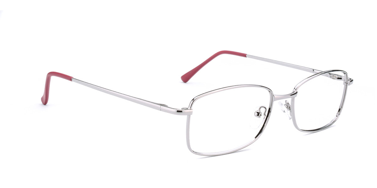 RA316-3 | Women | Shiny Gun | Metal Glasses