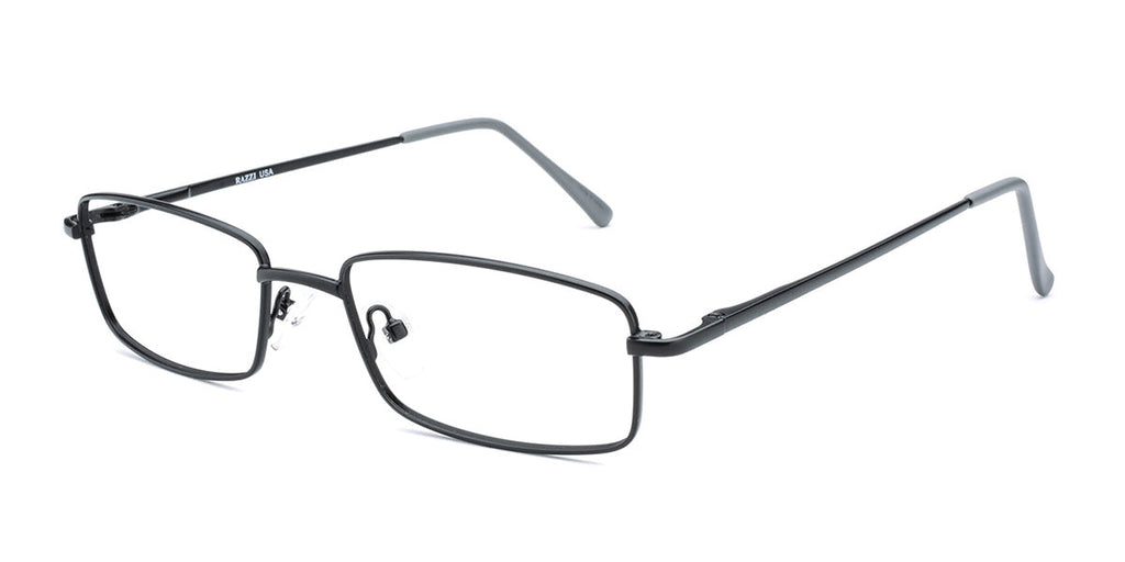 Unisex | Matte Black | Metal Glasses - RA317-3 