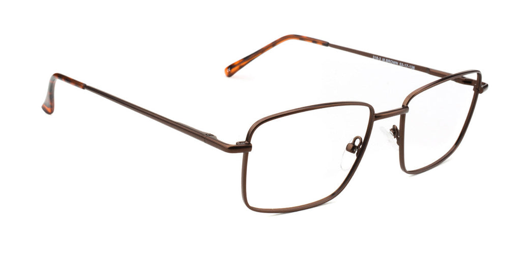 RA318-3 | Men | Matte Brown | Metal Glasses