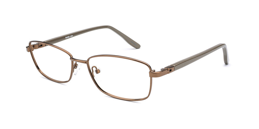 Women | Shiny Gold | Metal Glasses - RA428-2 