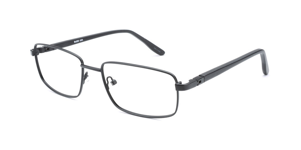 Men | Matte Black | Metal Glasses - RA429-2 