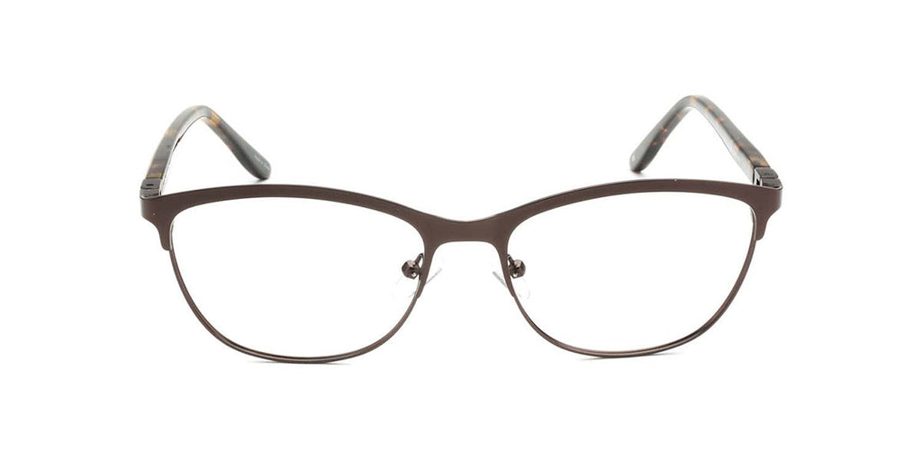 Women | Matte Brown | Metal Glasses - RA433-2 