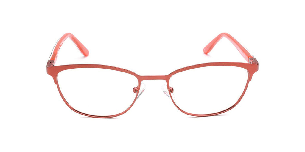 Women | Matte Burgundy | Metal Glasses - RA436-2 