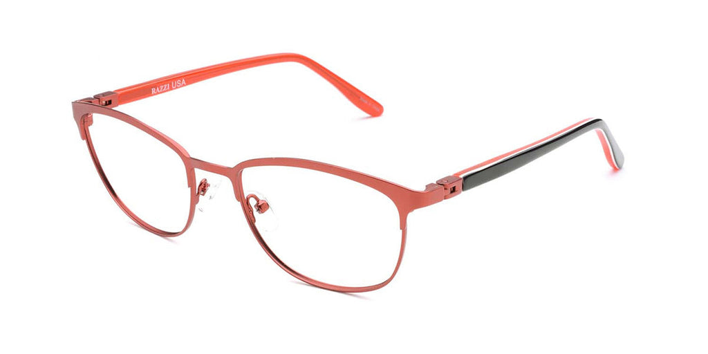 Women | Matte Burgundy | Metal Glasses - RA436-2 