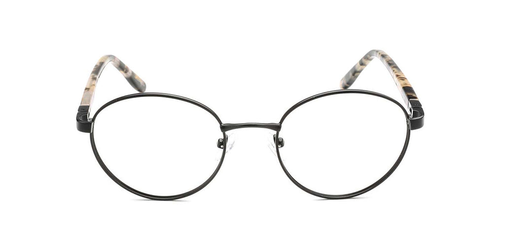 RA437-1 | Unisex | Matte Black | Metal Glasses