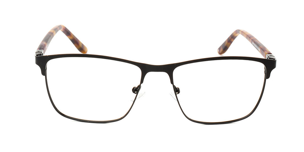 Men | Matte Black | Metal Glasses - RA438-1 