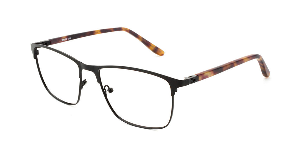 Men | Matte Black | Metal Glasses - RA438-1 