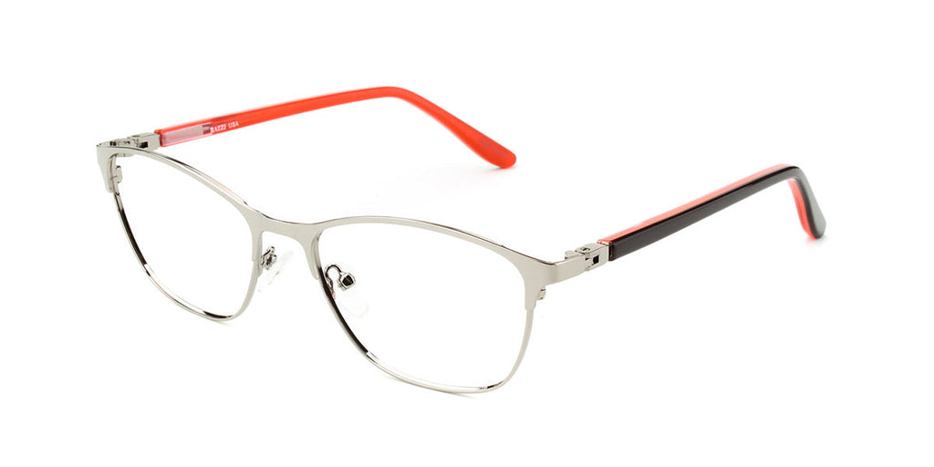 Women | Shiny Silver | Metal Glasses - RA440-3 