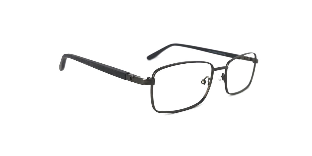 RA446-1 | Men | Matte Gray | Metal Glasses 