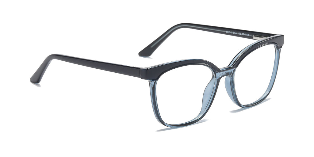 Women | Shiny Blue | TR-90 Glasses - RA567-1