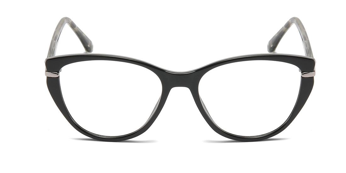 Women | Shiny Black | TR-90 Glasses - RA570-1