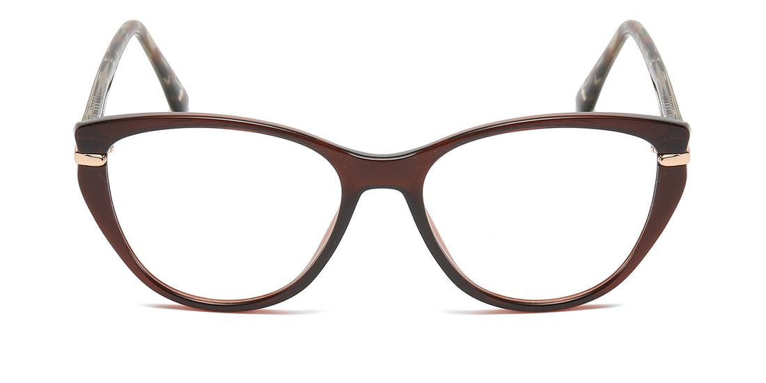 Women | Shiny Brown | TR-90 Glasses - RA570-2